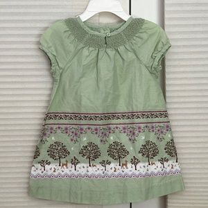 Janie and Jack Fall Dress and Footless Tights set sz 12-18 mos